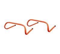 2pcs Wear Resistant Plastic Agility Hurdles for Outdoor Field Drills | Stackable Storage, Stable Base Design, Bright Red Finish, Coaches and Practice Sessions