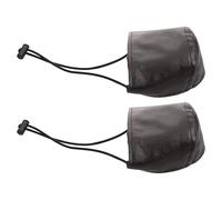 2pcs Wear Resistant Shoe Heel Protectors for Driving, Brown PU | Easy to Wear, Protective Barrier for Floorboard Contact, Comfortable Fit for Men and Women