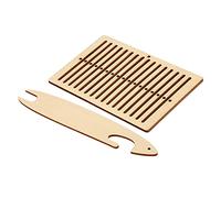 2Pcs Weaving Loom Kit, Rigid Heddle Back Strap Heddle Loom Mending Looms Weaving Shuttle Wooden Belt Weaving Loom Weaving Shuttle Tools Weaving Tools for Looms Weven