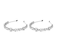 2pcs Wedding Bridal Headband Wedding Headband Wedding Bride Headpiece Bridal Crystal Headband Silver Headpiece Home Collections(Color:Silverx2pcs,Size:Mx2pcs)