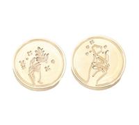 2Pcs Wedding Sealing Stamp for Scrapbooking Sealing Head Replacement for Invitations Envelope Embellishments Heart Seal
