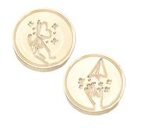 2Pcs Wedding Sealing Stamp for Scrapbooking Sealing Head Replacement for Invitations Envelope Embellishments Heart Seal