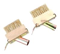 2PCS Weeding Wire Brush Tools Patio Weed Brush Head Set Replacement Gardening Weeding Tool Weed Remover for Outdoor Patio Paving