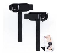 2Pcs Weight Lifting Straps Gym with Two D Rings - 2025 New Adjustable, Heavy Duty | Dual D-Ring Design for Even Force Distribution & High Durability | Ideal for Cable Machines, Men & Women Black