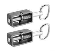 2PCS Weld-On Spring Latch Assembly 5/8 Inch, Heavy Duty Stainless Steel Gate Lock for Trucks Trailers, Secure Hold-Open Mechanism for Cargo Doors & Toolboxes