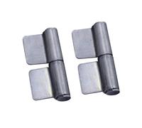 2Pcs Weldable Flag Hinges, Removable Solid Iron Heavy Duty Welding Flag Hinge (16#)