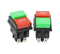 2Pcs WF03-C1 Rocker Ship Shape Switch 4Pin 6 Pin ON/OFF 14A/16A 125/250V Red Green Reverse Meat Grinder Power Switch JD03-C1(4 Pin)