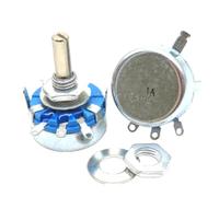 2pcs WH5-1A 4k7 ohm 3-Terminals Round Shaft Rotary Taper Carbon Potentiometer WH5