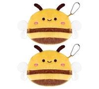 2Pcs Whale Shark Unicorn Coin Purse Cute Pink Wallet Plush Cartoon Coin Pouch Birthday Gifts for Women Teen Girls, Bee,2Pcs, Cute