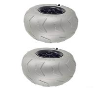 2pcs Wheel Carts Beach Balloon Trolley Camping Kayaking Wheel Tires 205x115x20mm