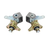 2Pcs Wheel Hub Bearing Knuckle, 3 Stud 17mm Front Steering Knuckle Spindle, Steering Knuckle for Quad Bike ATV Go Kart with 6in Tires