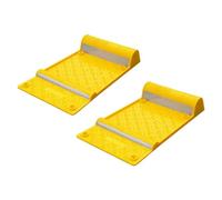 2Pcs Wheel Mat Stopper - Yellow | 54CM Parking Wheel Stopper Mat | Portable Wheel Stopper Parking Aid | Easy Install Anti-Slip Wheel Stopper Parking Aid