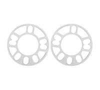 2Pcs Wheel Spacers,10mm Aluminum Alloy Silver Wheel Spacers Shims Universal Fit for 4/5 Stud Wheel