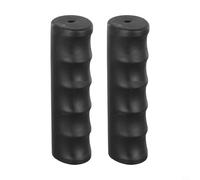 2Pcs Wheelbarrow Rubber Handle Grips Replacement Covers for Round Tubes 22-30mm Inner Diameter Anti-Slip Hand Truck Handle Covers Black2 (118 x 25mm)