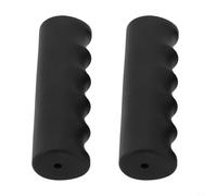 2Pcs Wheelbarrow Rubber Handle Grips Replacement Covers for Round Tubes 22-30mm Inner Diameter Anti-Slip Hand Truck Handle Covers Black2 (118 x 27mm)