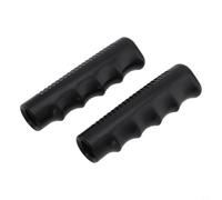 2Pcs Wheelbarrow Rubber Handles, Round Tube Black Replacement Grips with Non-Slip Groove Design for20-25mm Inner Diameter Garden Carts(125 x 20mm)