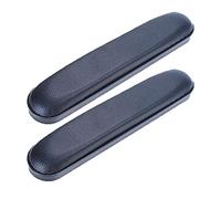 2Pcs Wheelchair Armrest Pads Padded Armrest Chair Replacement Universal Arm Cover Cushions Removable PVC Sponge Elbow Pillow for Old Man Office Chair Forearm Covers Patient Care Accessories (Black)