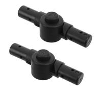 2pcs Wheelchair Fold Back Repair Part for 22.2mm Tube Plastic Hinge | Stable Locking, Quick Folding Action, Integrated Bearing, Black Finish, Manual Chair Backrest Fitting