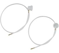 2Pcs White 2XAerosol Nozzle 360 Degrees Extension Hose for Male Stem Spray Cans Fluid Auto Car Nozzle Film 4.5mm Extension H3C9 Spray Guns Accessories Body Repair Tools(19.69in)