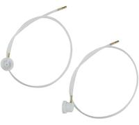 2Pcs White Aerosol Nozzle with 360 Degrees Extension Hose for Male Stem Spray Cans Fluid Auto Car Nozzle Film 4.5mm Extension H3C9 Paint Tools and Equipment