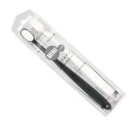 2pcs White and Black Couple Toothbrush Soft Bristles Plastic