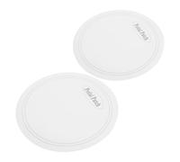 2pcs White Bass Drum Beater Patch Drum Head Reinforcement