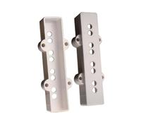 2Pcs White Bass Pickup Cover Neck Bridge Set | 2pcs white covers fit JB Jazz Bass, smooth ABS surface blocks and fits snugly
