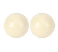2PCS White Billiard Balls Smooth Synthetic Resin Cue Ball 2.25 Inches, Great for Training and Playing At Sports Matches