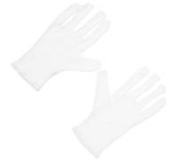 2pcs White Cotton Work Gloves for Labour Tasks and Outdoor Use