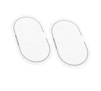 2pcs White Drum Stickers for Snare Drum, Tpe Mute Pads | Washable Reusable Set, Shape Retaining Surface, for Drum Set Players, Protective Accessory Pair