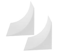 2pcs White Foam Curved Arch Door Trim for Entryways and Balconies | French Style, Smooth Curve Surface, Lightweight Build, Easy Install, Ready to Paint, Decorative Arch