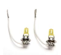 2Pcs White Fog Halogen Bulb 55W Golden Yellow Car Light 12V H3 Headlight Lights TEHCO