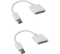 2Pcs White for 30pin Female to USB 3.1 Type-C USB-C Sync Data Charging Adapter Cable Cell Phone OTG Adapters USB Cables Accessories，Cables and Interconnects