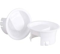 2Pcs White Glass Water Pitcher Lids Food Grade Plastic Anti-Dust Splash Resistant Stoppers Covers for Beverage Carafe Glass Pouring Pitcher Beverage Serveware, Jugs, Decanters and Carafes