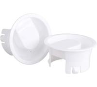 2Pcs White Glass Water Pitcher Lids Food Grade Plastic Anti-Dust Splash Resistant Stoppers Covers for Beverage Carafe Glass Pouring Pitcher One Size, Beverage Serveware