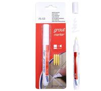 2Pcs White Grout Pen for Tiles, Fine Tip Waterproof Grout Pen | Grout Pen White for Bathroom & Kitchen, Tile Grout Paint to Restore Tile Grout on Wall & Floor, Mold-Resistant Grout Reviver