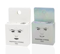 2PCS White Ink Eyebrow Mapping String For Mapping And Brow Mapping String With Built Eyebrow For Professional Eyebrow Makeup And Beauty Applications