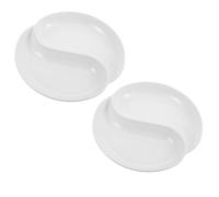 2pcs White Melamine Colour Mixing Palette Plate for Artists
