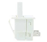 2pcs White Normal Closed Refrigerator Door Control Switch 6A Electrical Power Push Button Switch 2pins Gate Switch 250V