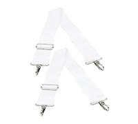 2pcs White Nylon Snare Drum Shoulder Sling Strap Belt Adjustable