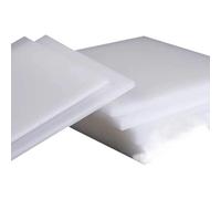 2pcs White Polypropylene Sheets - Durable PP Plastic for DIY, Engineering, and Home Improvement Projects(250x250x5mm)
