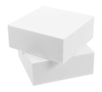 2pcs White Polystyrene Foam Block with Smooth Surface Finish and Easy to Connect Design, Foam Craft Supplies for DIY Enthusiasts and Artists in Classroom and Modeling Projects
