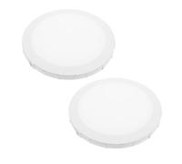 2pcs White Round Cotton Canvas for Beginner Artists and Acrylic | Bright White Base, Ready to Use Surface, Wood Frame, for Gouache and Tabletop Easel Work