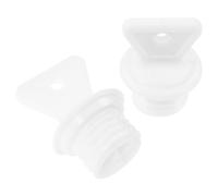 2pcs White Rubber Hot Water Bag Stopper Replacement
