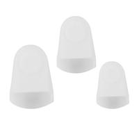 2pcs White Rubber Saxophone Mouthpiece Protector Cover for Students | Smooth Burr Free Surface, Protects Instrument Tip, Three Size Set, for School Use