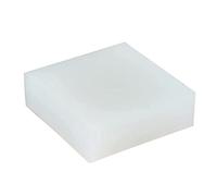 2pcs White Rubber Sheet, Rubber Block, Length 100mm×Width 100mm/3.9X3.9 Inches, Shock Absorbing Furniture Pad, Thickness,10mm