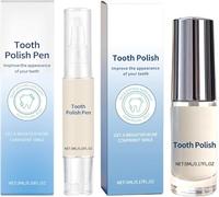 2PCS White Tooth Paint Set, Portable Instant Whitening Teeth Paint, Easy to Use Gentle Care Teeth