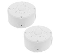 2pcs White Waterproof Dome Camera Mount Base with Plastic Bracket