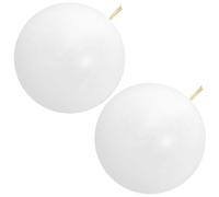 2pcs White Weather Balloon 43 Inch 30g Latex for Aerial Survey | Scientific Balloon for Pilot Launches, Outdoor Tracking, Aerial Photography, Bright White Finish