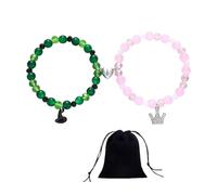 2PCS Wicked Bracelet with 1PCS Cloth Bag, Wicked Gifts Bracelet to Friend, Friendship Wicked Merchandise, Wicked Gifts for Girls and Suitable for Dating Anniversaries or Birthday